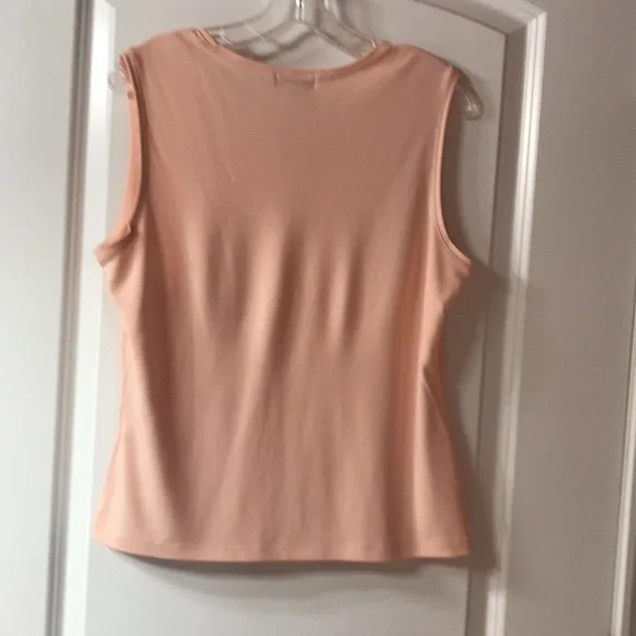 Peach tank, Casual Corner, XL, gently worn. - Picture 2 of 5